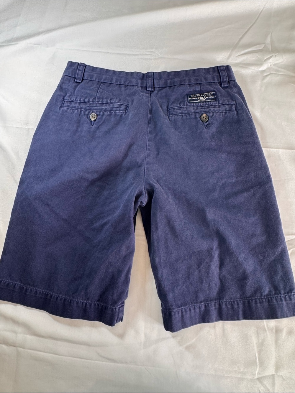 Polo Ralph Lauren Navy Chino Shorts Boys size 12 - Picture 6 of 6